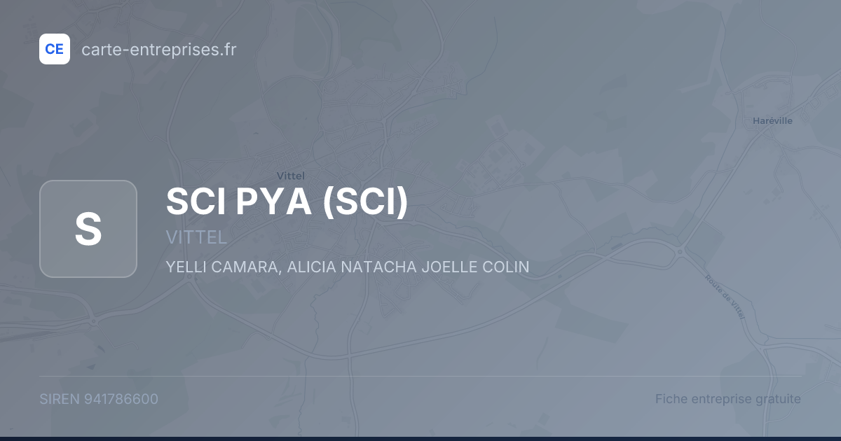 SCI PYA (SCI) — 941786600 — fiche entreprise