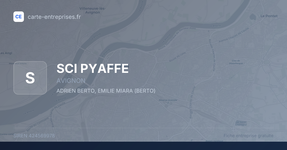 SCI PYAFFE — 424569978 — fiche entreprise