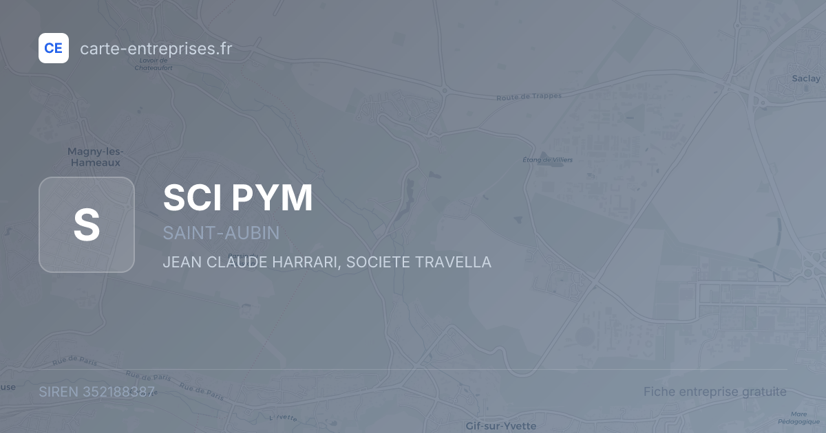 SCI PYM — 352188387 — fiche entreprise