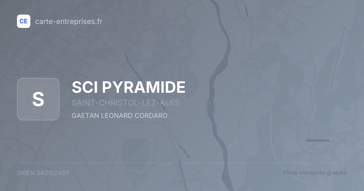 SCI PYRAMIDE — 343102489 — fiche entreprise