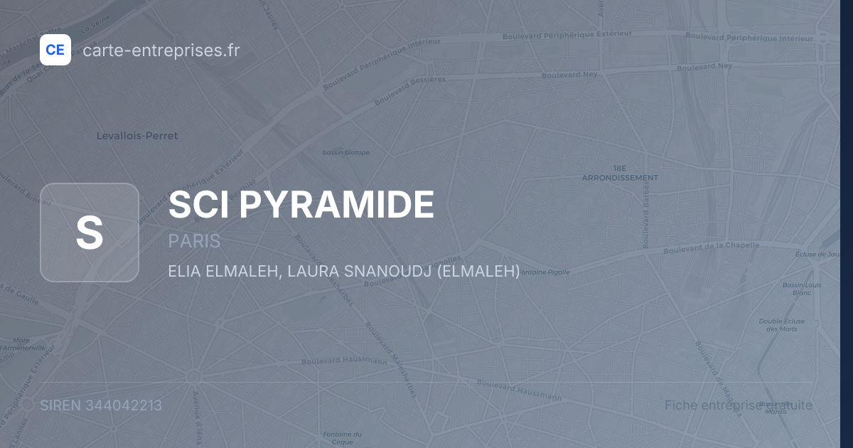 SCI PYRAMIDE — 344042213 — fiche entreprise