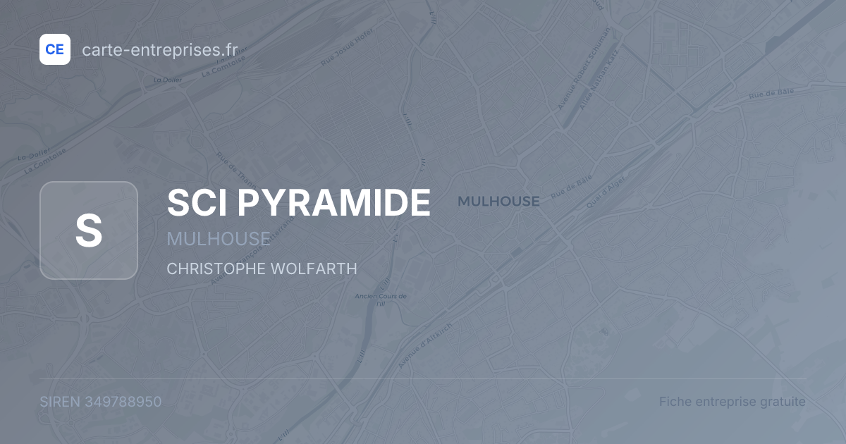 SCI PYRAMIDE — 349788950 — fiche entreprise