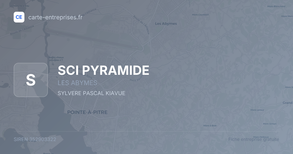SCI PYRAMIDE — 352903322 — fiche entreprise