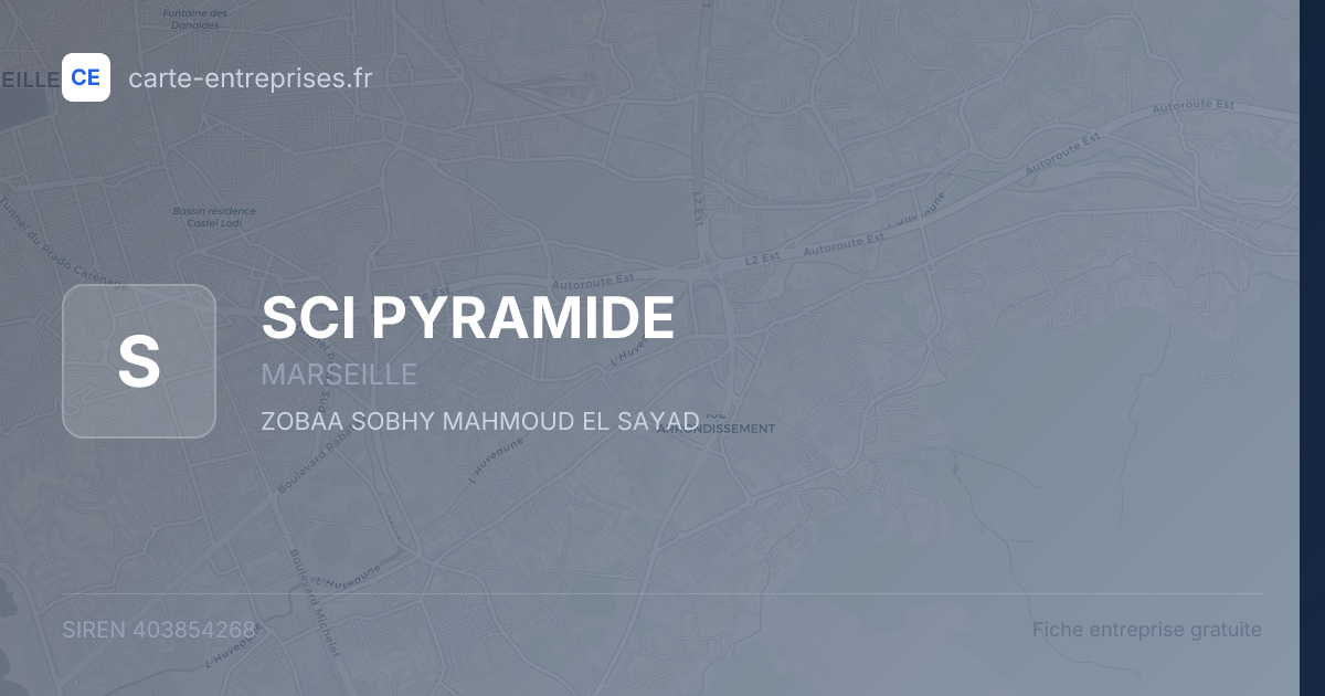SCI PYRAMIDE — 403854268 — fiche entreprise