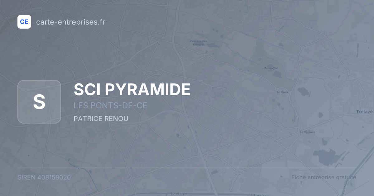SCI PYRAMIDE — 408158020 — fiche entreprise
