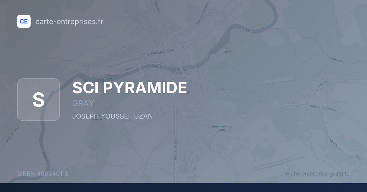 SCI PYRAMIDE — 408340115 — fiche entreprise
