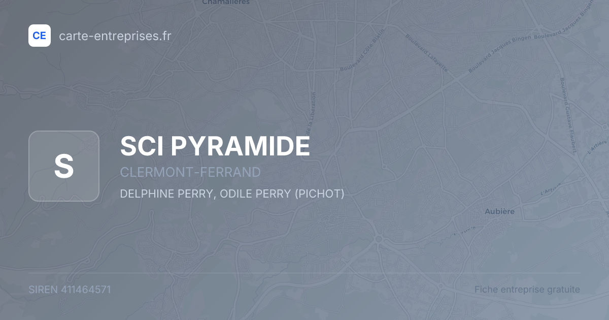 SCI PYRAMIDE — 411464571 — fiche entreprise