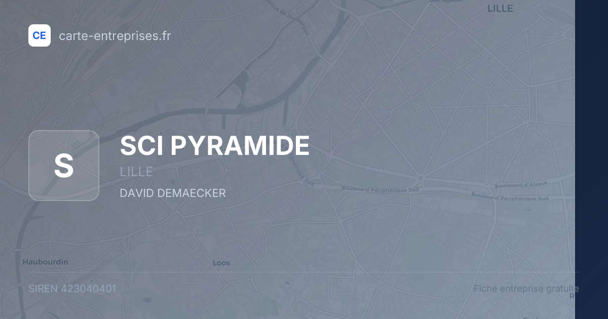 SCI PYRAMIDE — 423040401 — fiche entreprise