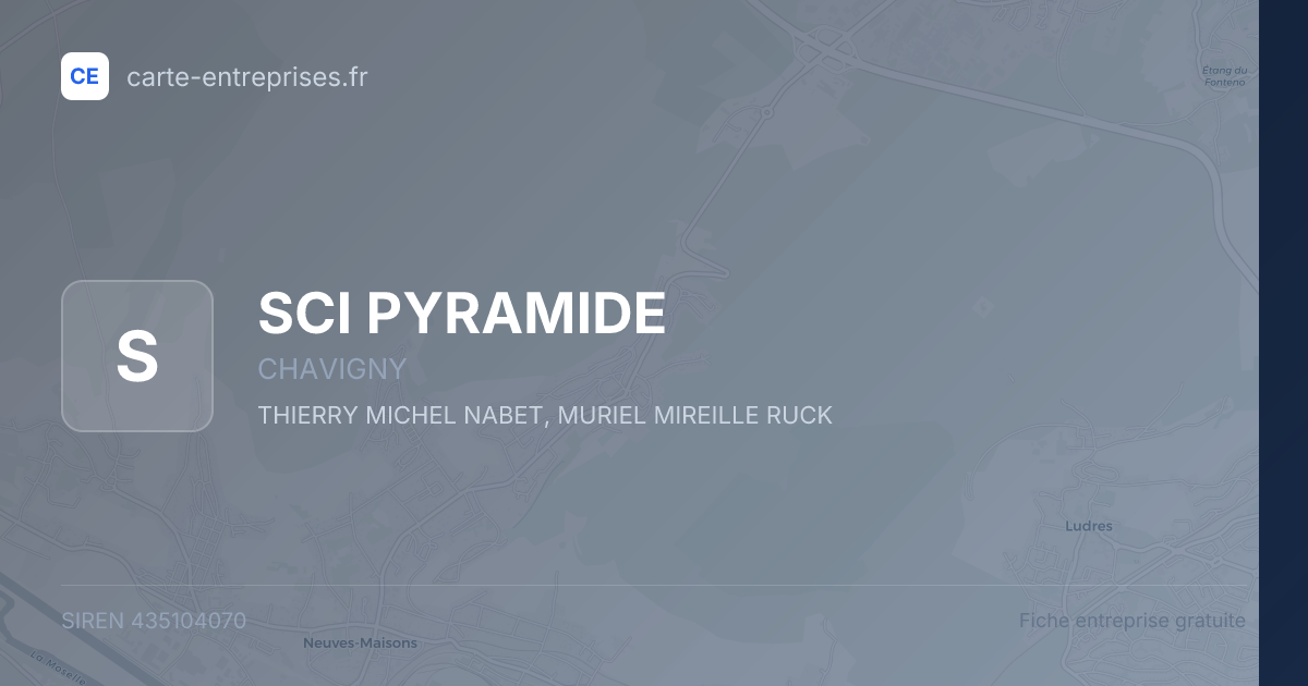 SCI PYRAMIDE — 435104070 — fiche entreprise