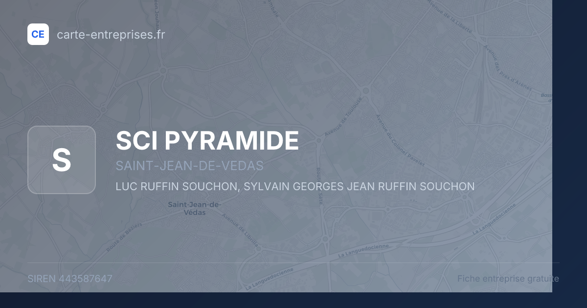 SCI PYRAMIDE — 443587647 — fiche entreprise