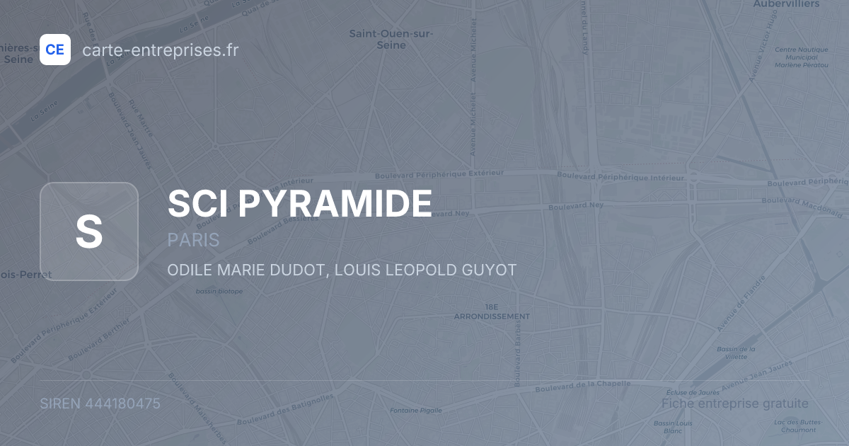 SCI PYRAMIDE — 444180475 — fiche entreprise