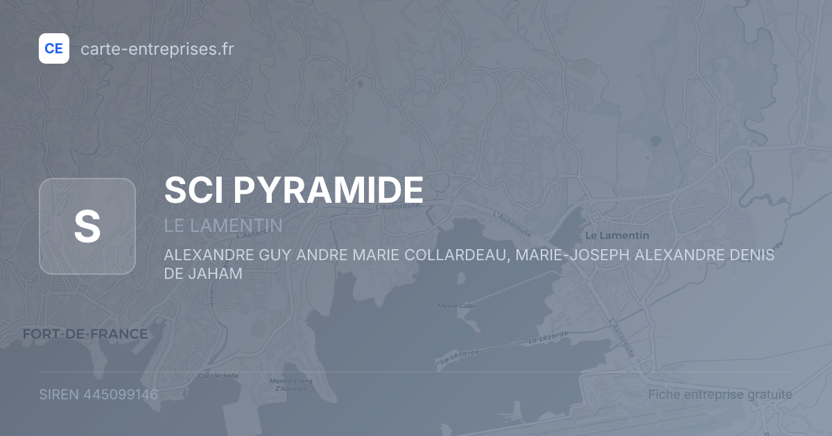SCI PYRAMIDE — 445099146 — fiche entreprise