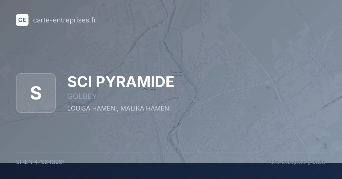 SCI PYRAMIDE — 479643991 — fiche entreprise