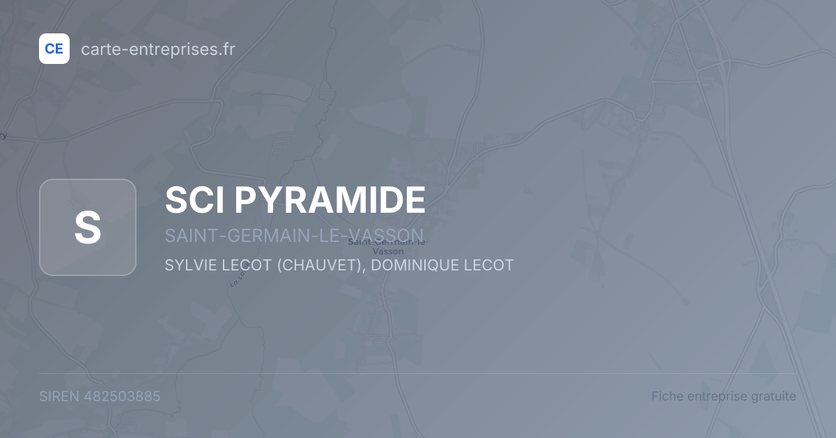 SCI PYRAMIDE — 482503885 — fiche entreprise