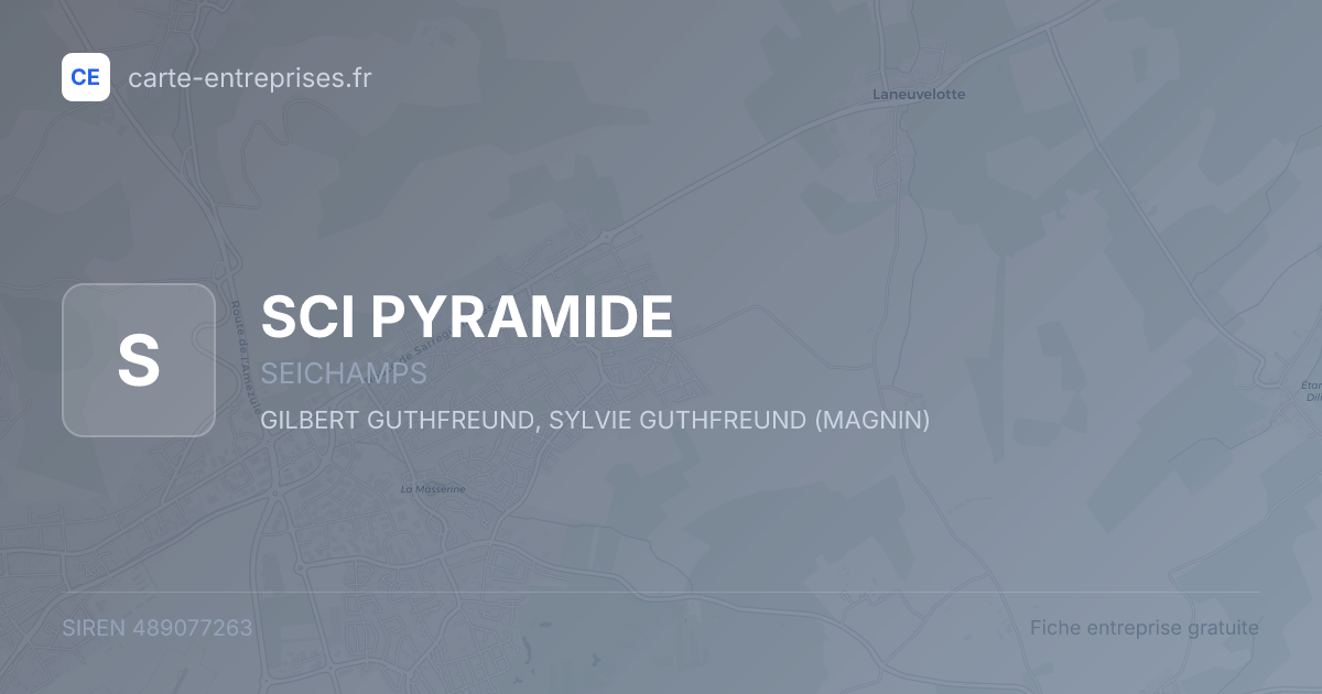 SCI PYRAMIDE — 489077263 — fiche entreprise