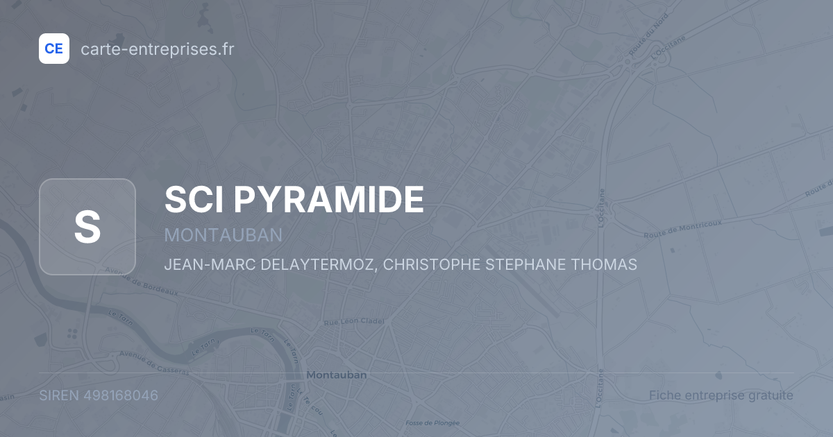 SCI PYRAMIDE — 498168046 — fiche entreprise