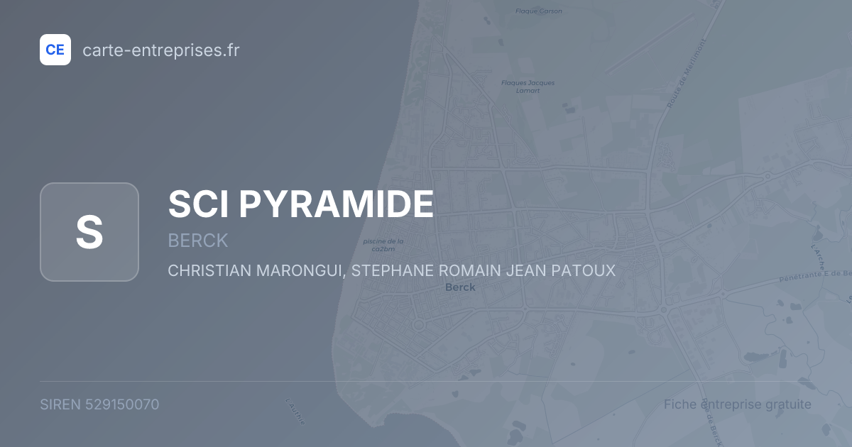 SCI PYRAMIDE — 529150070 — fiche entreprise