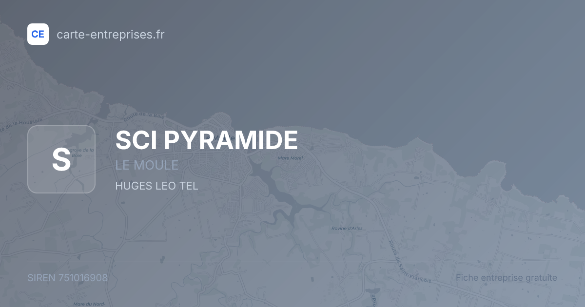 SCI PYRAMIDE — 751016908 — fiche entreprise