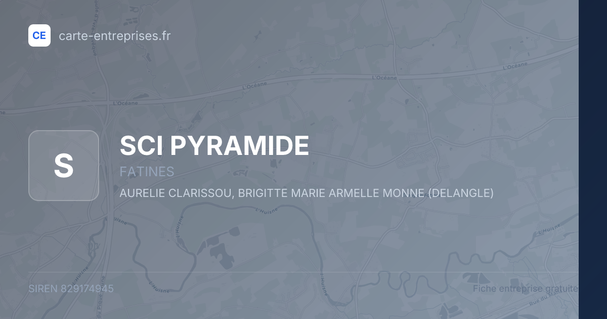 SCI PYRAMIDE — 829174945 — fiche entreprise