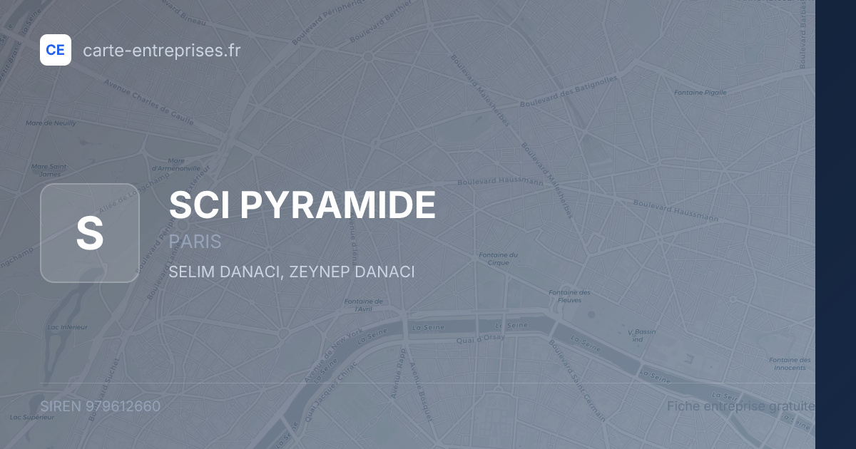 SCI PYRAMIDE — 979612660 — fiche entreprise