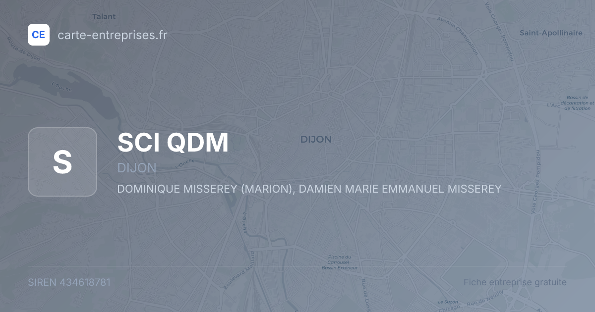 SCI QDM — 434618781 — fiche entreprise