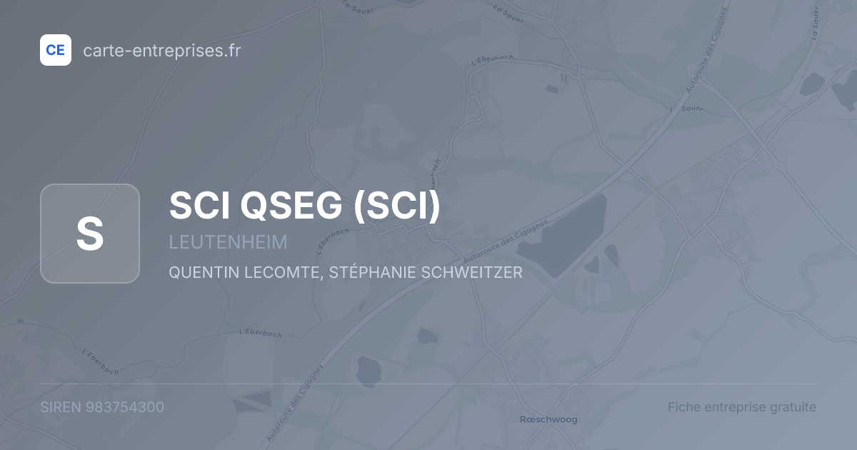 SCI QSEG (SCI) — 983754300 — fiche entreprise