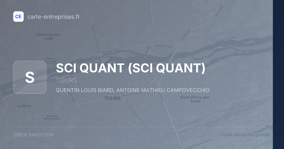SCI QUANT — 948207519 — fiche entreprise
