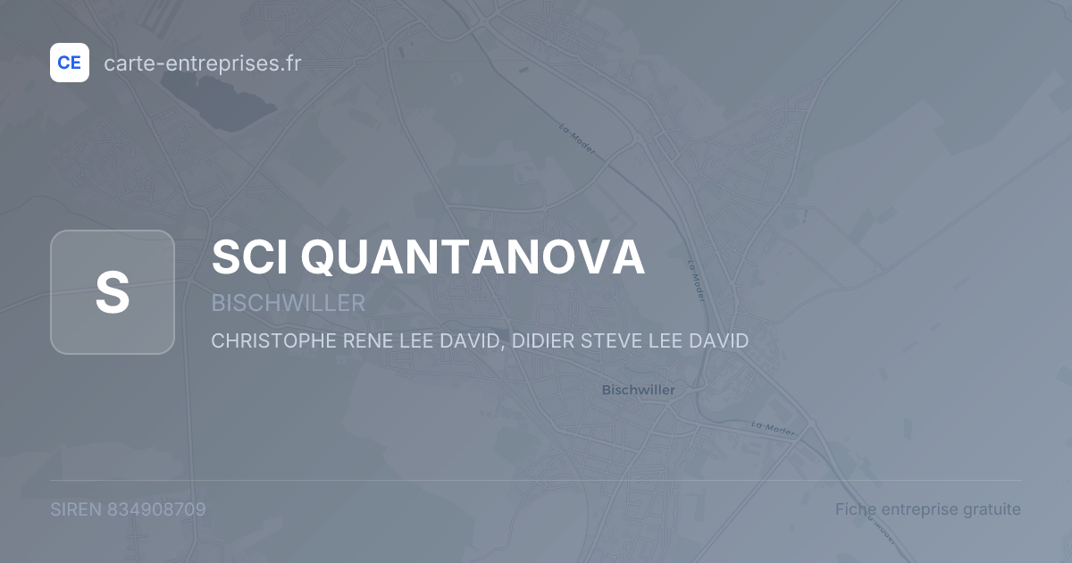 SCI QUANTANOVA — 834908709 — fiche entreprise