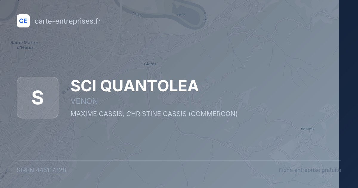 SCI QUANTOLEA — 445117328 — fiche entreprise