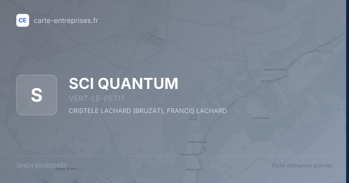 SCI QUANTUM — 893862680 — fiche entreprise