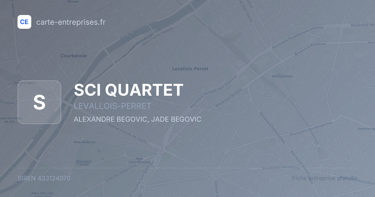 SCI QUARTET — 433124070 — fiche entreprise