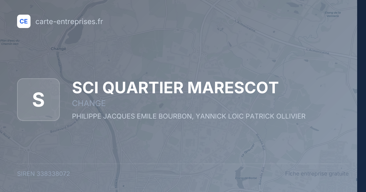 SCI QUARTIER MARESCOT — 338338072 — fiche entreprise