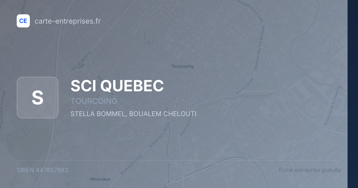 SCI QUEBEC — 447657883 — fiche entreprise