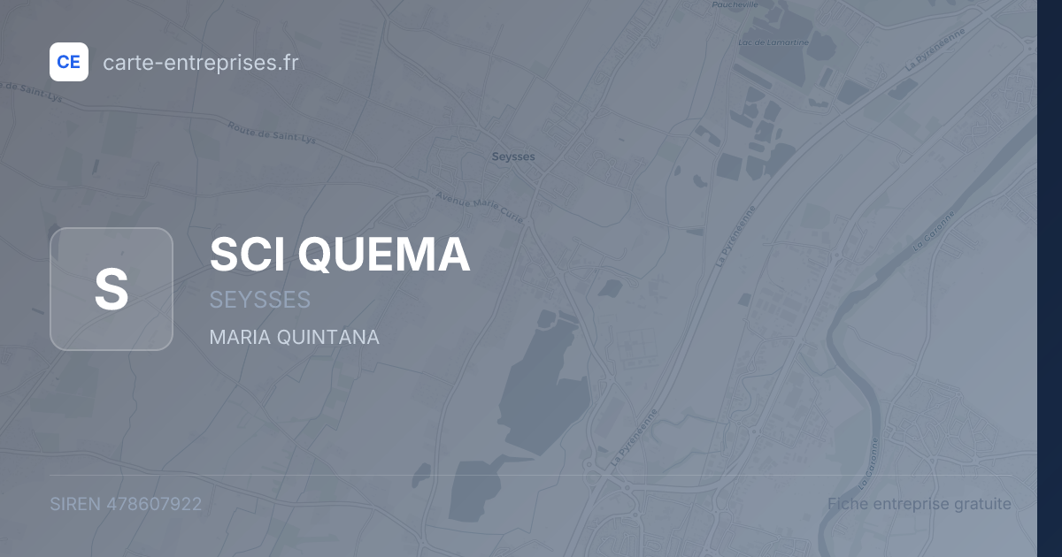 SCI QUEMA — 478607922 — fiche entreprise