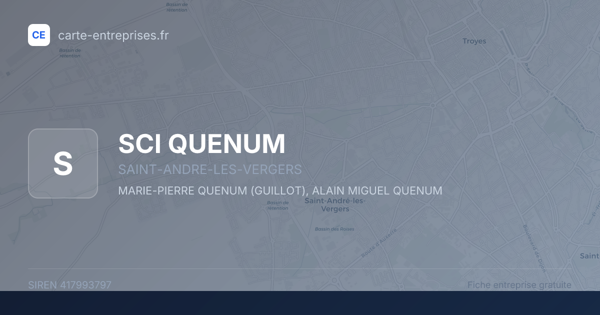 SCI QUENUM — 417993797 — fiche entreprise