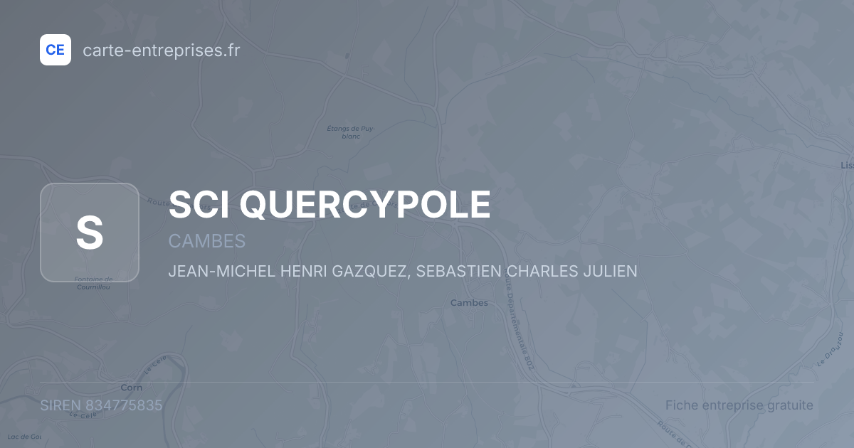 SCI QUERCYPOLE — 834775835 — fiche entreprise