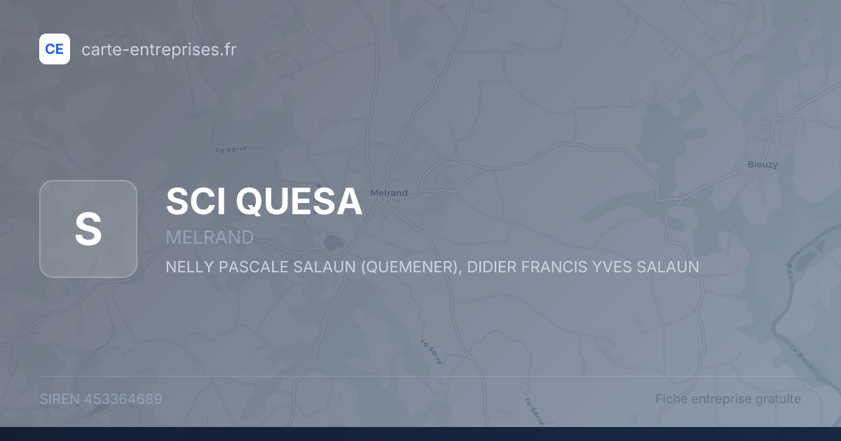 SCI QUESA — 453364689 — fiche entreprise