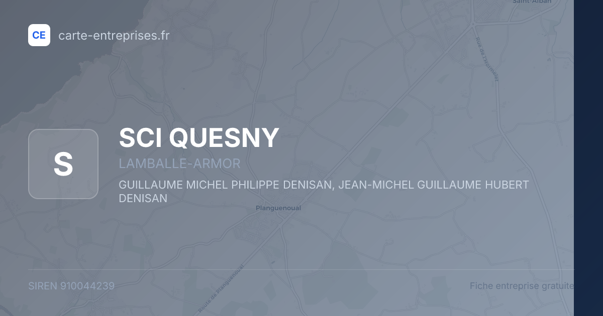 SCI QUESNY — 910044239 — fiche entreprise