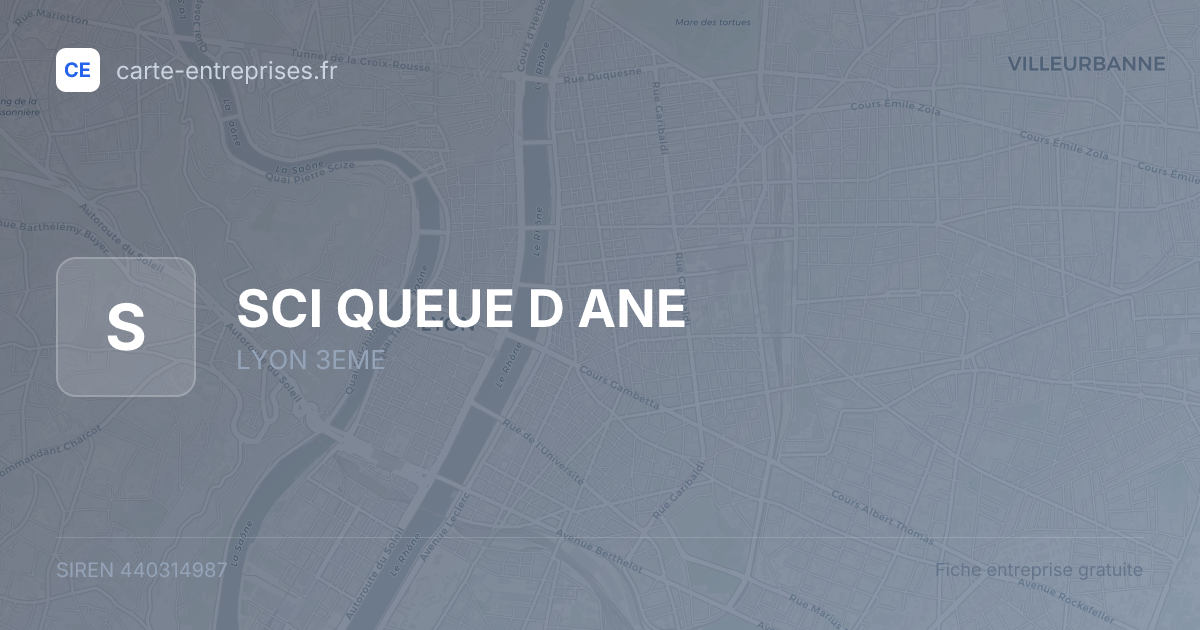 SCI QUEUE D ANE — 440314987 — fiche entreprise