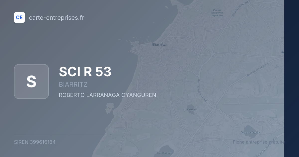 SCI R 53 — 399616184 — fiche entreprise