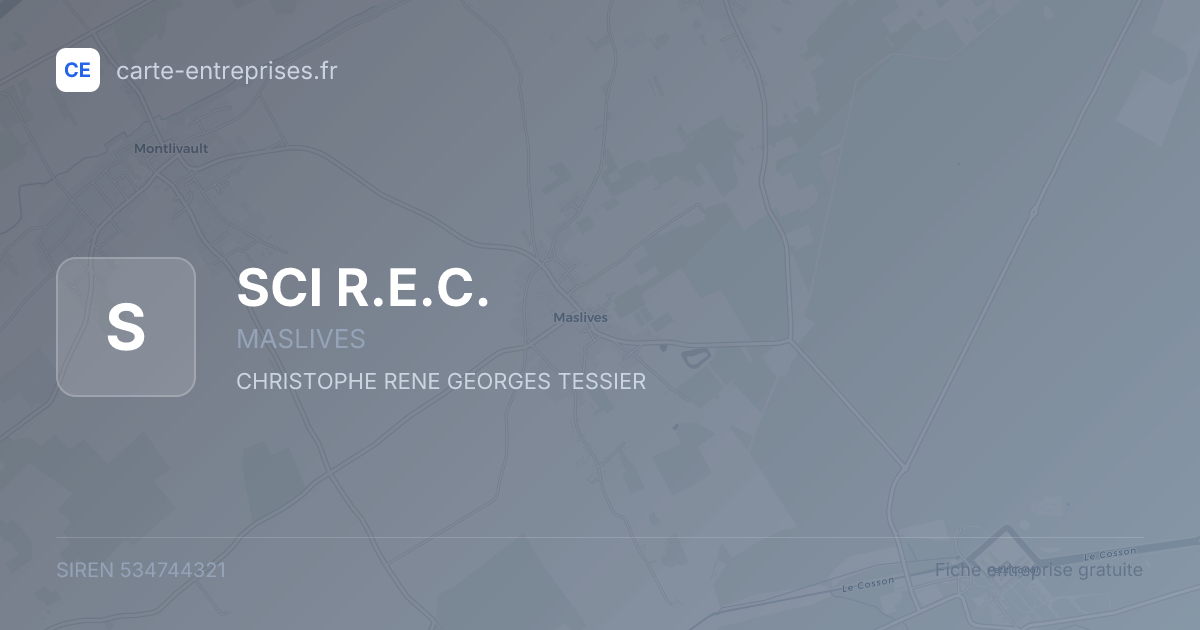 SCI R.E.C. — 534744321 — fiche entreprise