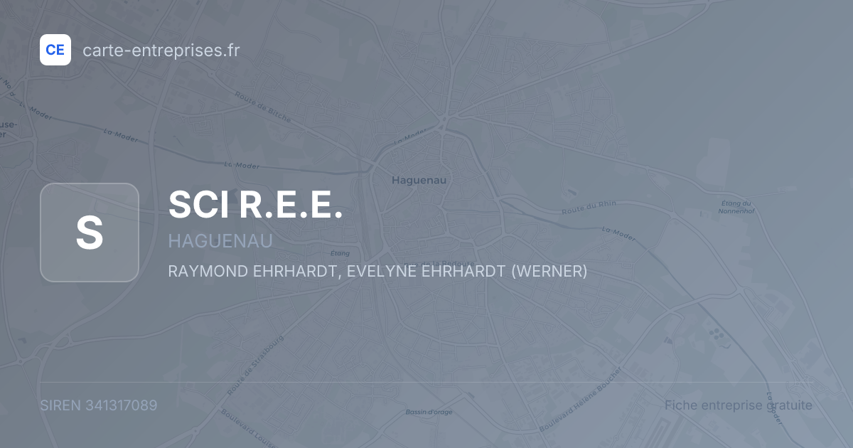 SCI R.E.E. — 341317089 — fiche entreprise