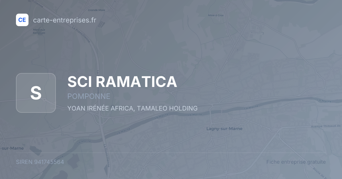 SCI RAMATICA — 941745564 — fiche entreprise