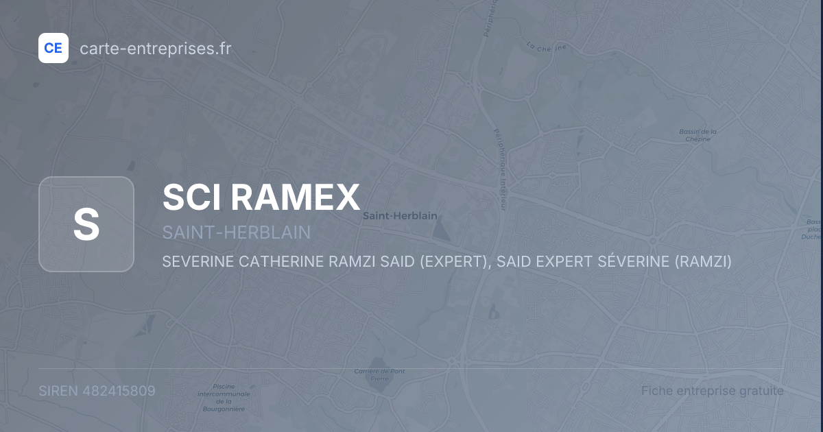 SCI RAMEX — 482415809 — fiche entreprise