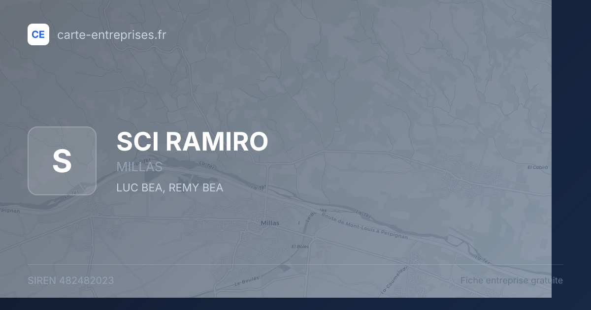 SCI RAMIRO — 482482023 — fiche entreprise