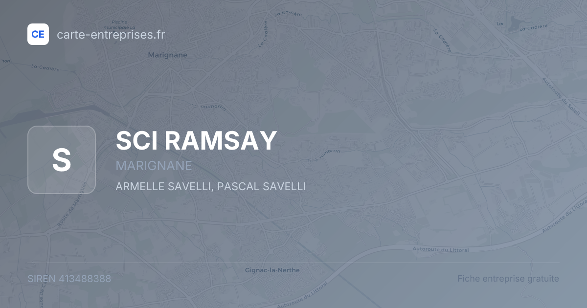 SCI RAMSAY — 413488388 — fiche entreprise