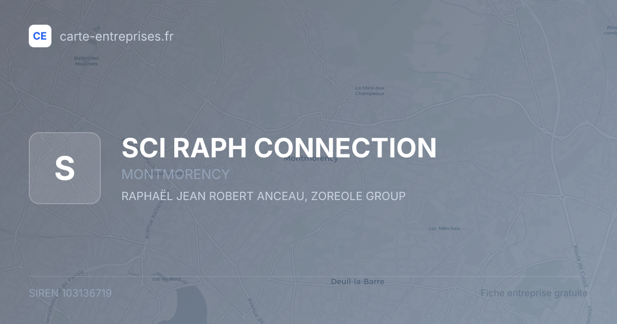 SCI RAPH CONNECTION — 103136719 — fiche entreprise