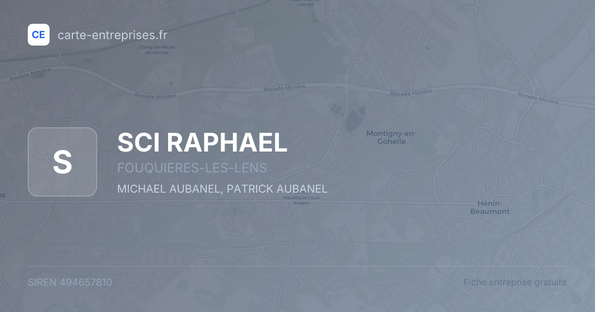 SCI  RAPHAEL — 494657810 — fiche entreprise