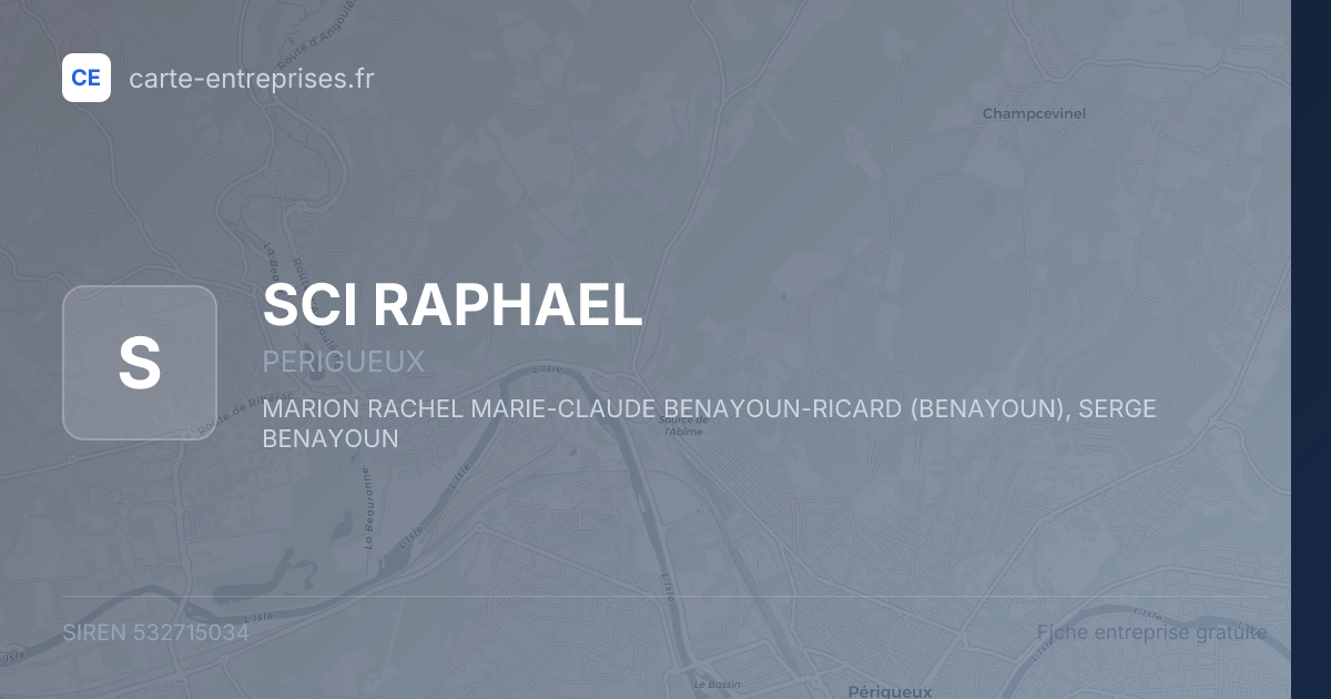 SCI RAPHAEL — 532715034 — fiche entreprise