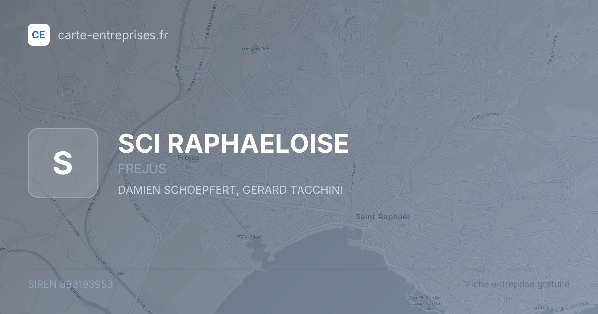 SCI RAPHAELOISE — 893193953 — fiche entreprise